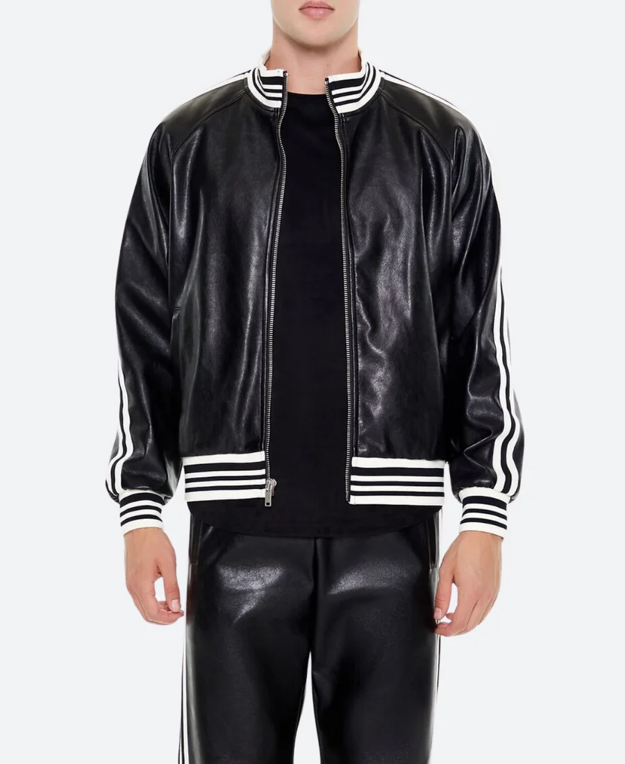 WWE Raw 2024 Seth Rollins Leather Jacket Front Image