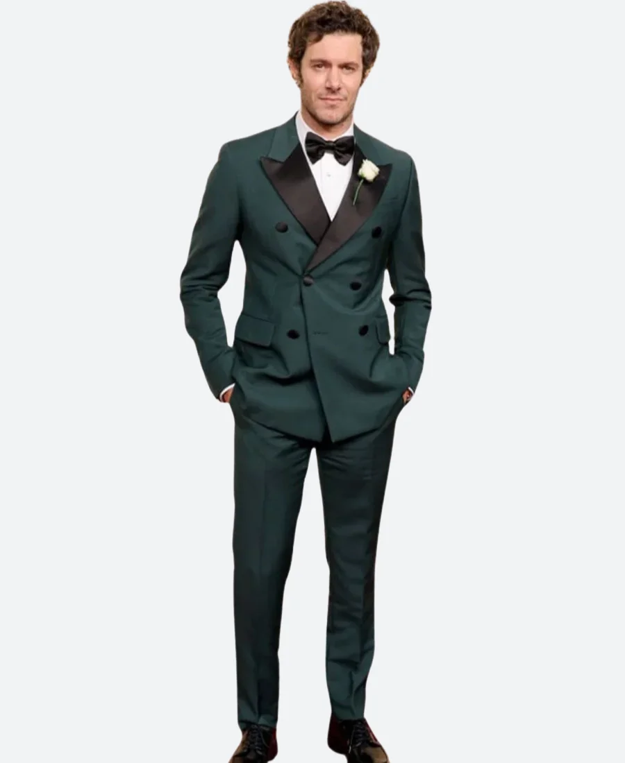 Golden Globe 2025 Adam Brody Suit Front Image