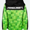 A Minecraft Zipper Hoodie Back Image