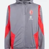 AC Milan Prematch Hooded Jacket Front IMage
