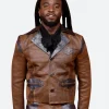 Academy Country Music Awards Shaboozey Leather Jacket Front Image