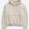 Aerie Sherpa Pullover Hoodie Front White Image