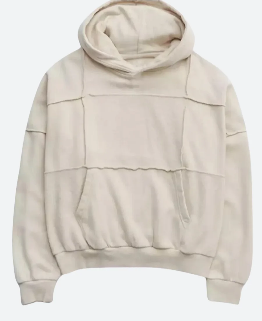 Aerie Sherpa Pullover Hoodie Front White Image