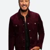 American Idol S21 Luke Bryan Velvet Jacket Full Image