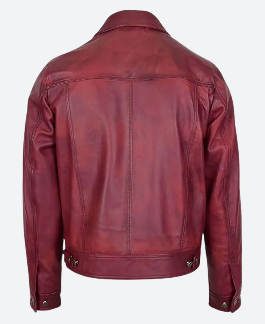 American Idol S23 Josh King Leather Jacket Back Image
