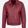 American Idol S23 Josh King Leather Jacket Font Image