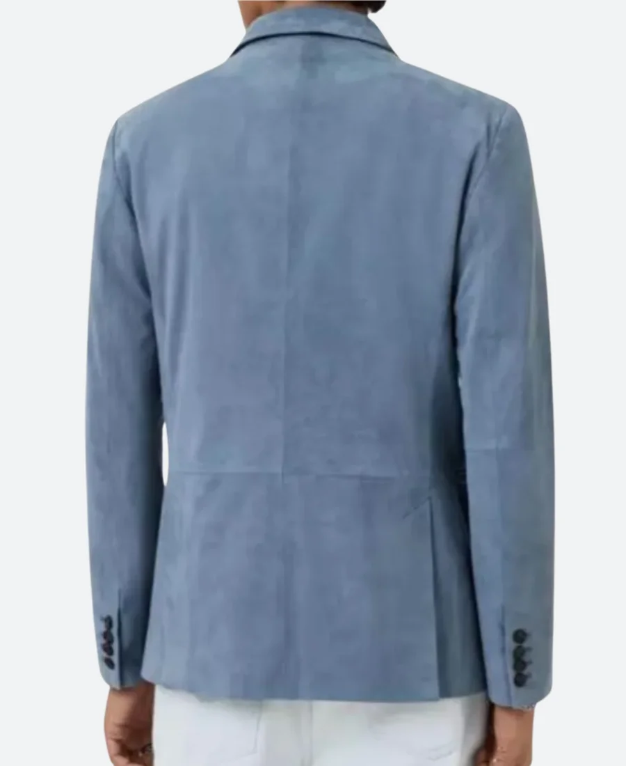 American Idol S23 Luke Bryan Suede Leather Blazer Back Image