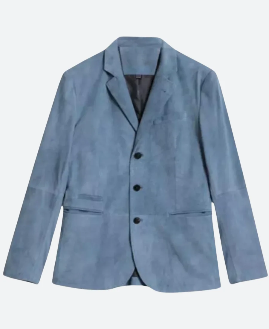 American Idol S23 Luke Bryan Suede Leather Blazer Front Image