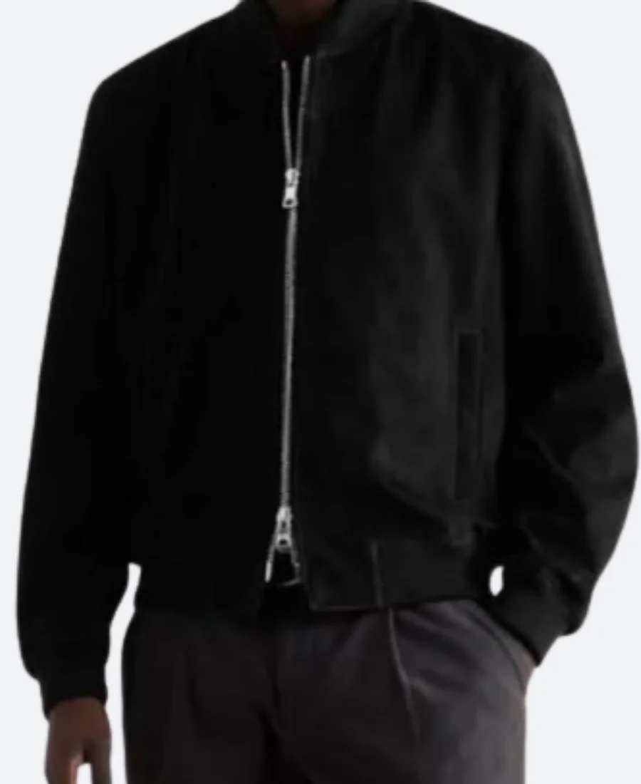 American Idol S23 Ryan Seacrest Suede Leather Jacket Front Image