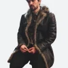 April X Akbari Leather Shearling Coat Image