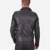 Assane Lupin S03 Assane Diop Leather Jacket Back Image