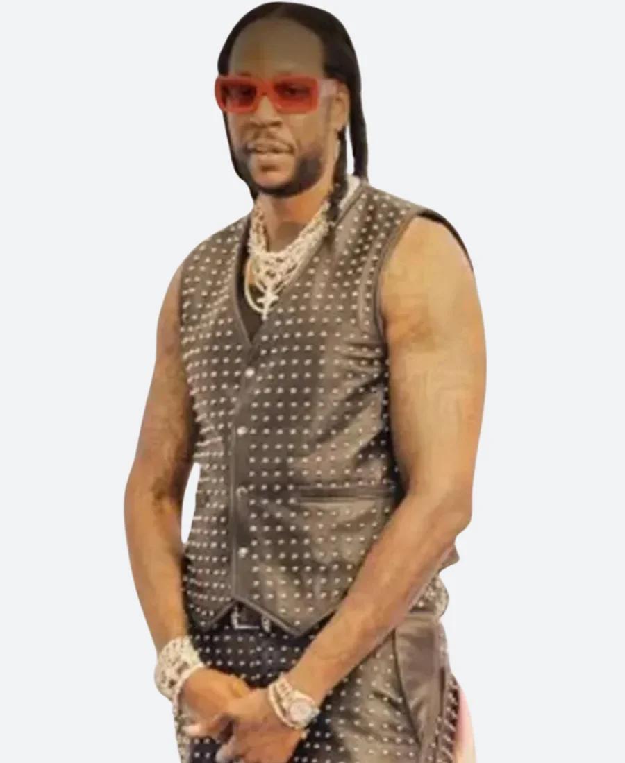 BET Awards 2024 2 Chainz Leather Vest