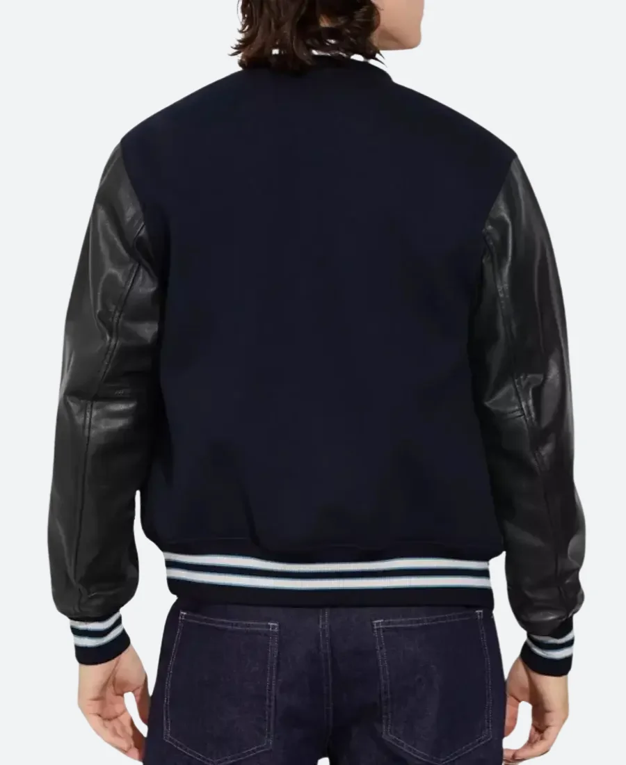 Baseball Coach Varsity Jacket Back Image