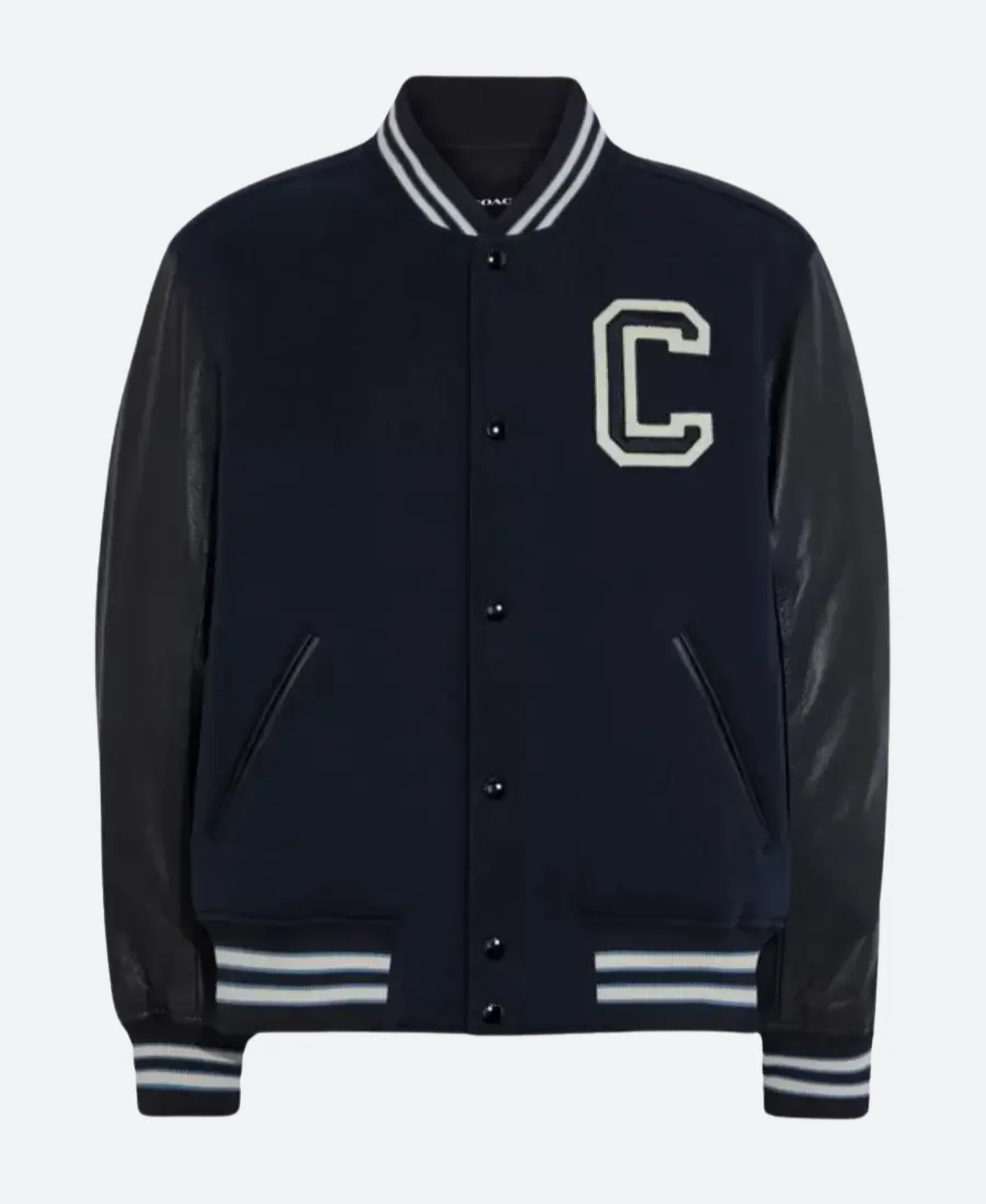 Baseball Coach Varsity Jacket Front Image