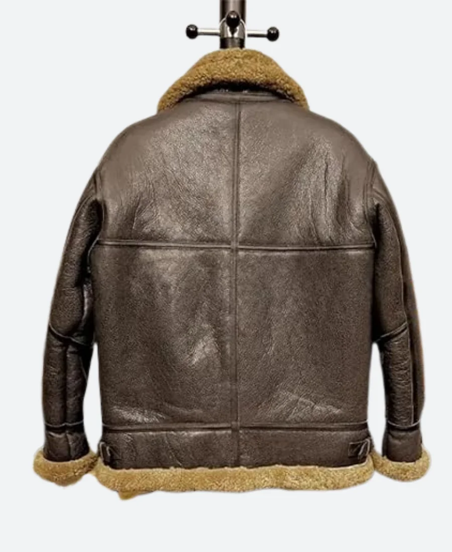 Beckett Lena Shearling Leather Jacket Back Image