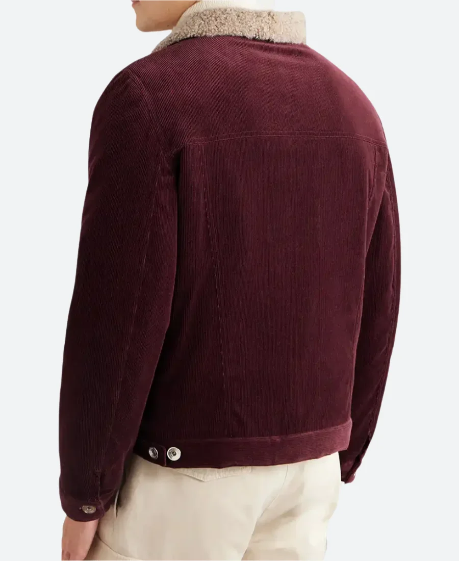 Ben Affleck Sherpa Jacket Back Image
