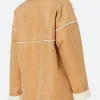 Best Christmas Ever Charlotte Sanders Suede Leather Jacket Back Image