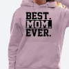 Best Mom Ever Hoodie Pink Image