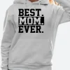 Best Mom Ever Hoodie White Image
