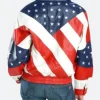 Beyonce Michael Hoban American Flag Leather Jacket