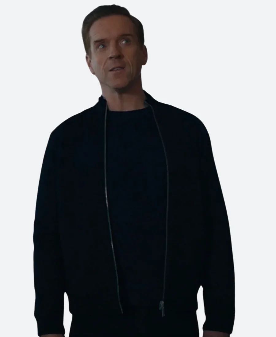 Billions S07 Damian Lewis Suede Leather Jacket Front Image