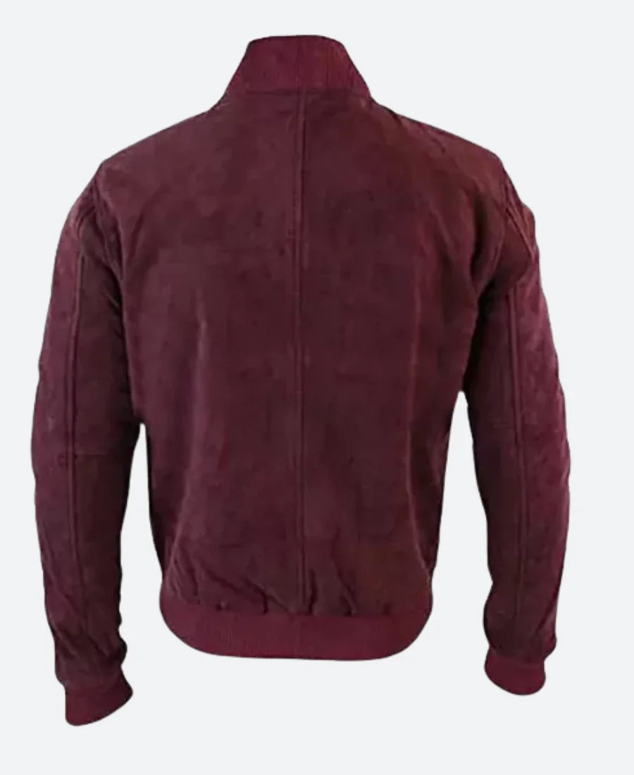Black Mirror S05 Karl Suede Leather Jacket Back Image