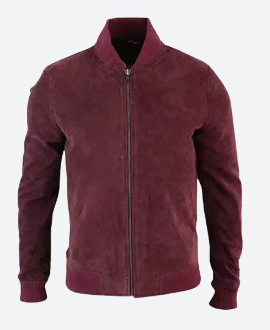 Black Mirror S05 Karl Suede Leather Jacket Front Image