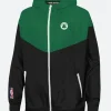 Boston Celtics Black Hooded Jacket Front Image