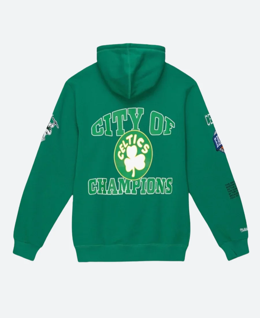 Boston Celtics Pullover Hoodie Back Image