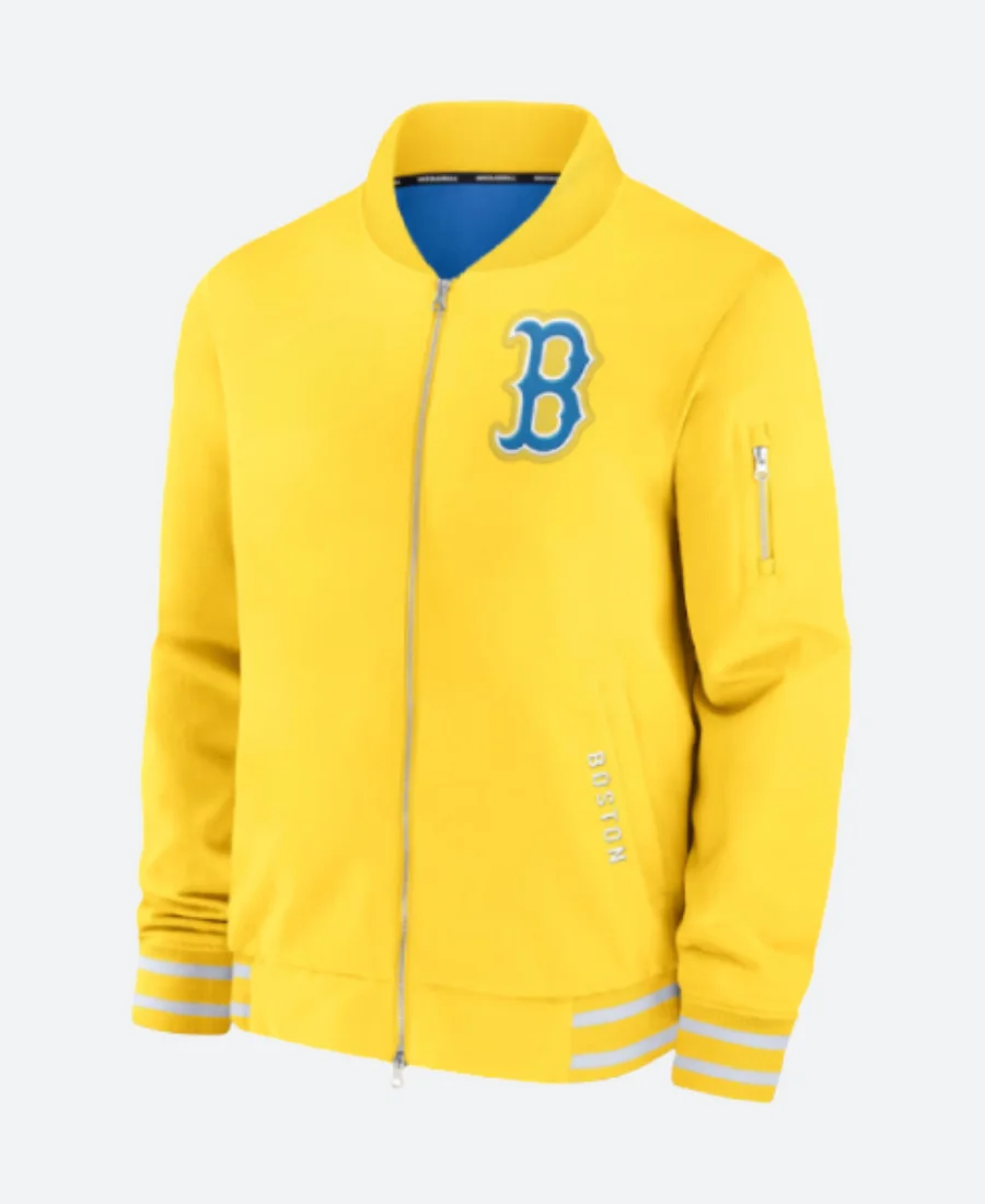 Boston Red Sox 2025 City Connect Bomber Jacket Front Image