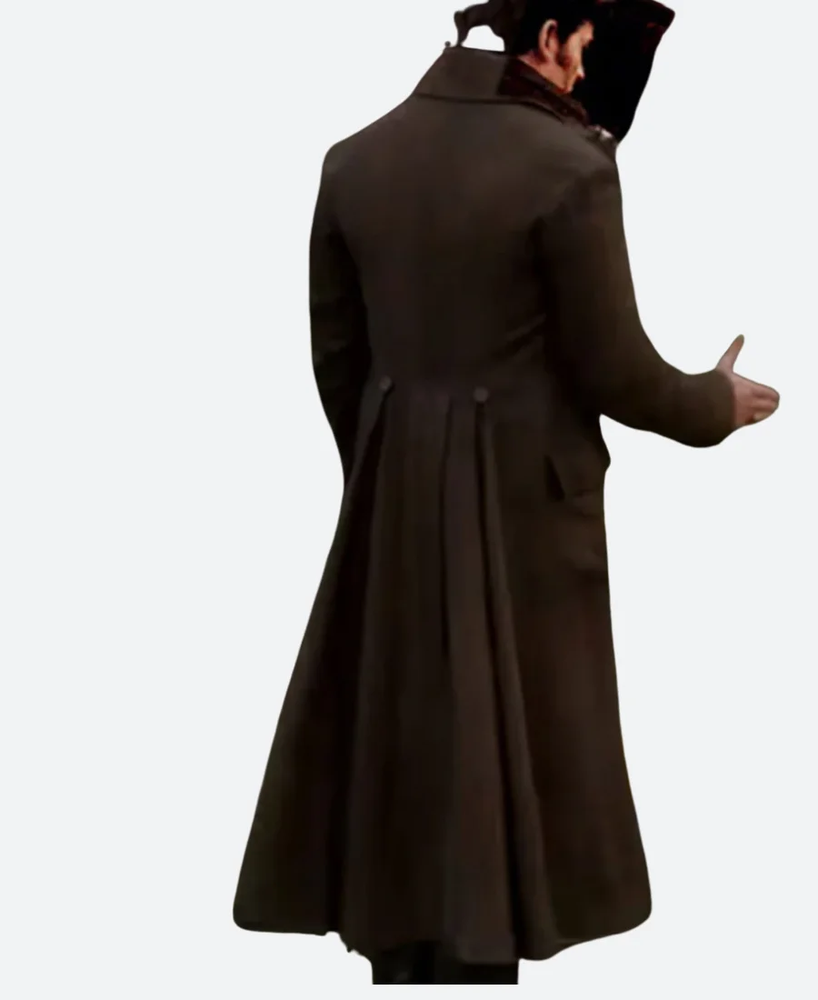 Bridgerton Luke Thompson Trench Coat Backk Image