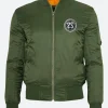 CRSSD House X Techno Bomber Jacket Front Green Image