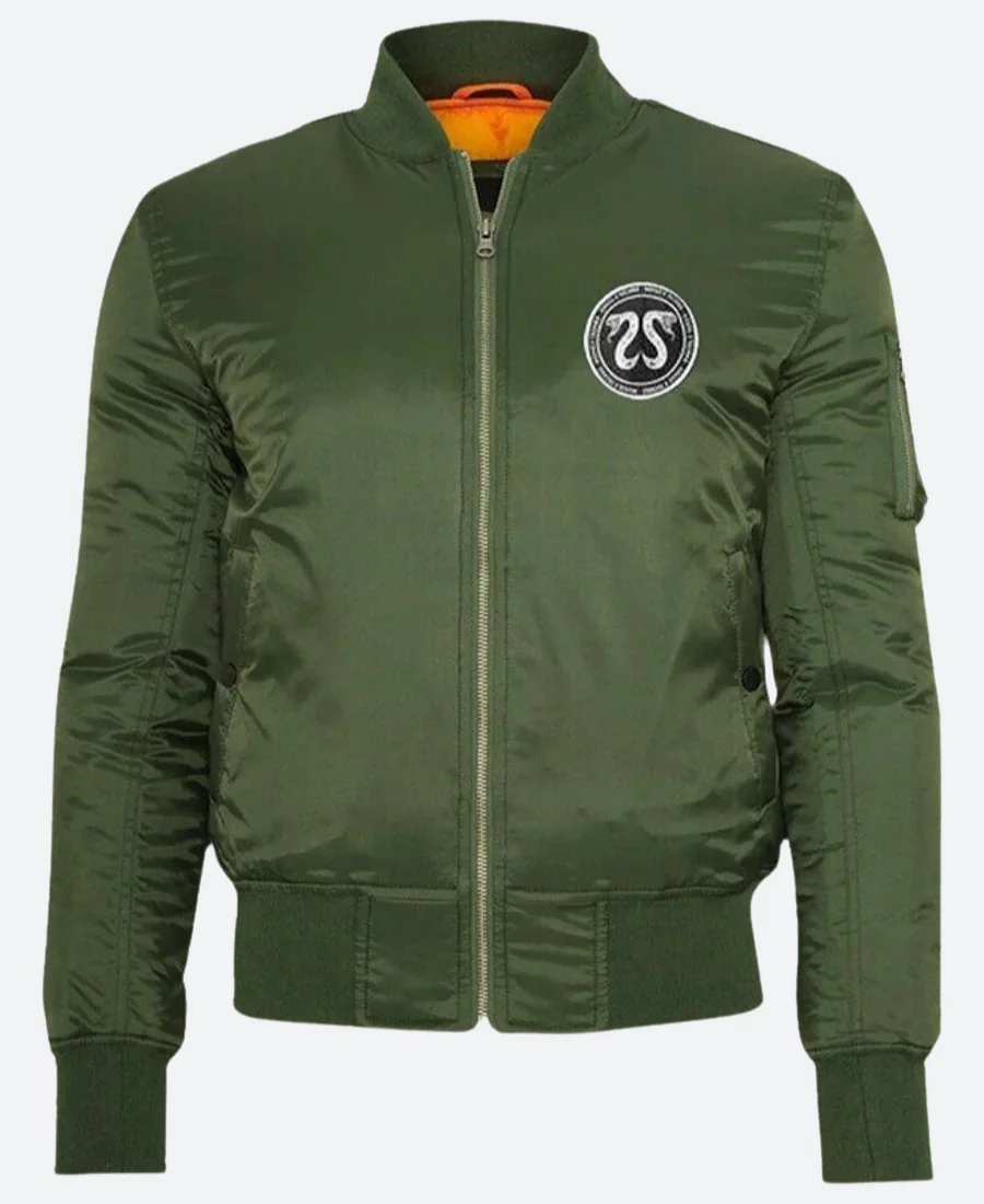 CRSSD House X Techno Bomber Jacket Front Green Image