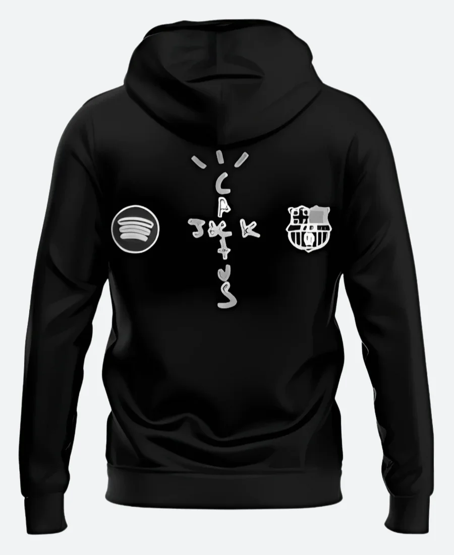 Cactus Jack Travis Scott Barcelona Pullover Hoodie Back Image