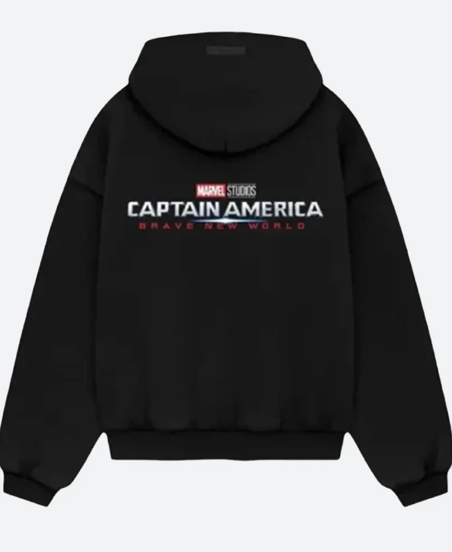 Captain America 2025 Brave New World Sam Wilson Hoodie Back Image