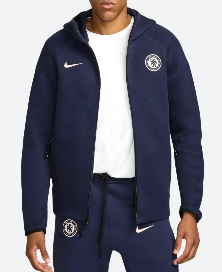 Chelsea Tech Zipper Hoodie Back Image