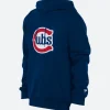 Chicago Cubs New Era Pullover Hoodie Navy Blue Front Image