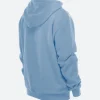 Chicago Cubs New Era Pullover Hoodie Sky BLue Back Image