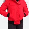 Chicago PD S09 Hailey Upton Puffer Hooded Jacket Red Front Image
