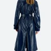 Christmas In Notting Hill 2023 Georgia Bright Leather Trench Coat Back Image