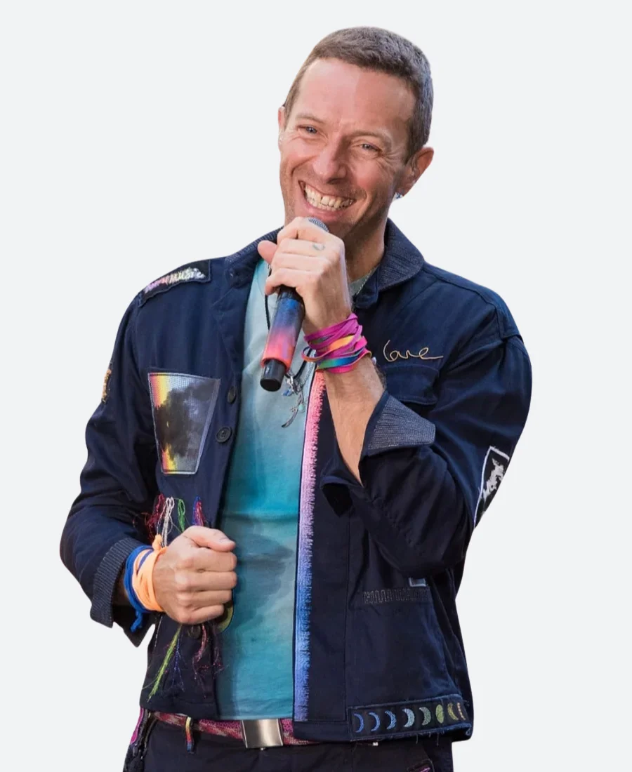 Coldplay Concert Chris Martin Jacket Front Image