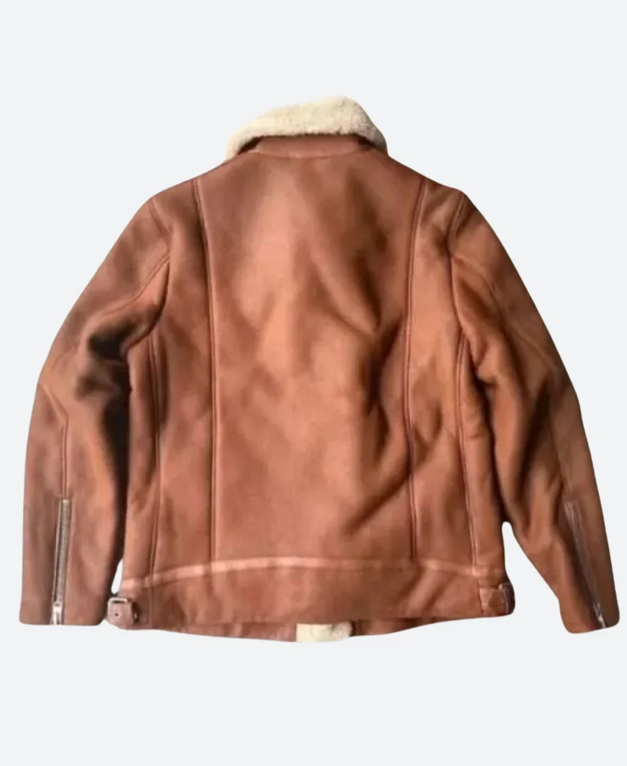 Dark Matter 2024 Dayo Okeniyi Leather Jacket Back Image