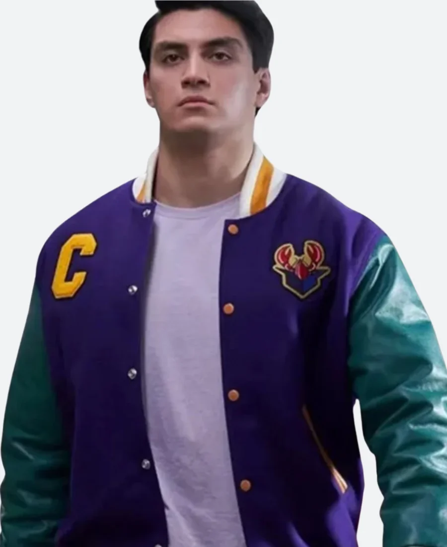 Davey & Jonesie's Locker Abbott Varsity Jacket Front Imagfe