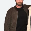 Den of Thieves 2 Gerard Butler Suede Leather Jacket Actor Image