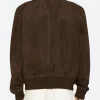 Den of Thieves 2 Gerard Butler Suede Leather Jacket BAck IMage