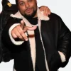 Den of Thieves 2 O'Shea Jackson Jr Leather Jacket Actor Image
