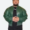 Den of Thieves 2 Pantera Premiere O'Shea Jackson Jr. Leather Jacket Front Image