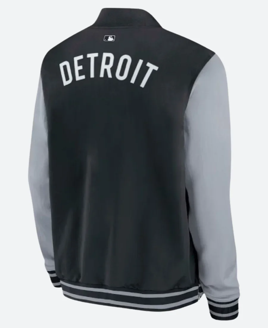 Detroit Tigers Dugout Bomber Jacket Back Image