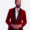 Doctor Who S15 Rylan Clark Velvet Tuxedo Blazer Actor Image