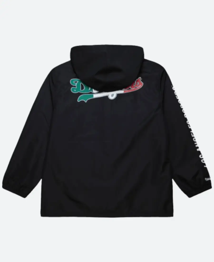 Dodgers Coaches Black Windbreaker Jacket